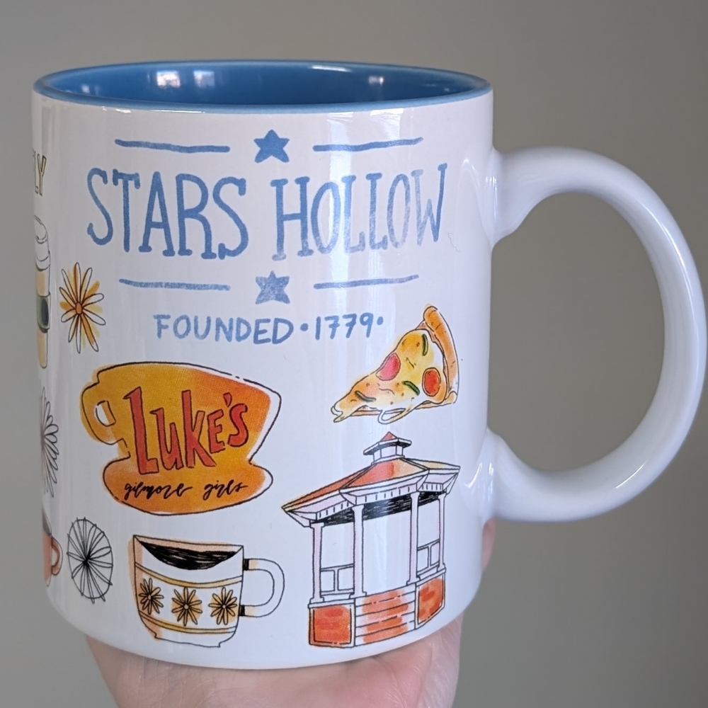 Gilmore Girls Stars Hollow Mug With Allover Tv Series Icon Graphics ☕ - Picture 2 of 6